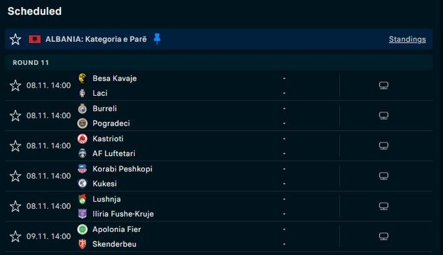 Të gjitha në të njëjtën orë, java e 11-të e