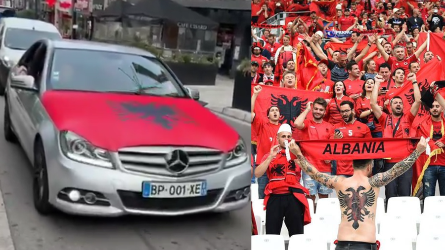 VIDEOLAJM/ Plisa dhe flamuj kuqezi, shqiptarët "pushtojnë"