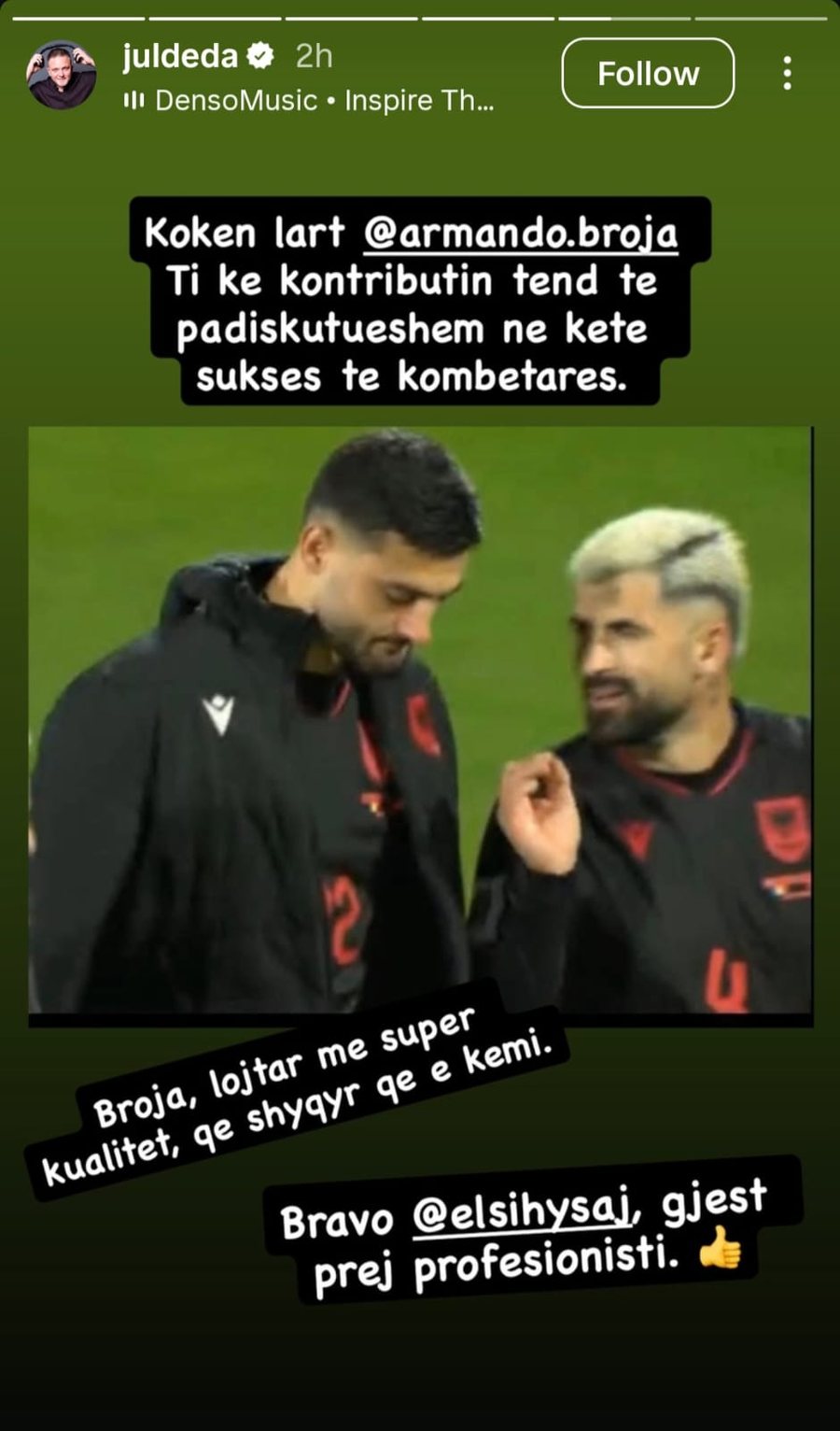 “Kokën lart, shyqyr që të kemi ”, Julian Deda motivon