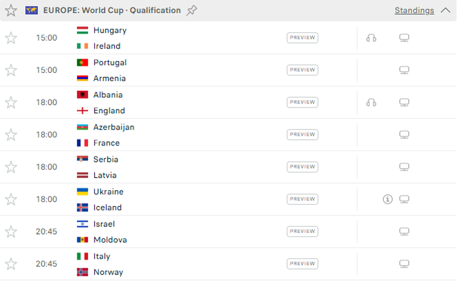 Nga Shqipëri – Angli te Itali – Norvegji, 16 kombëtare