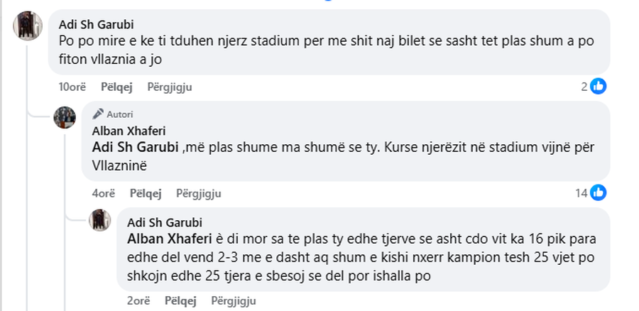 “S’po të plas ty a fiton apo jo Vllaznia”, tifozi