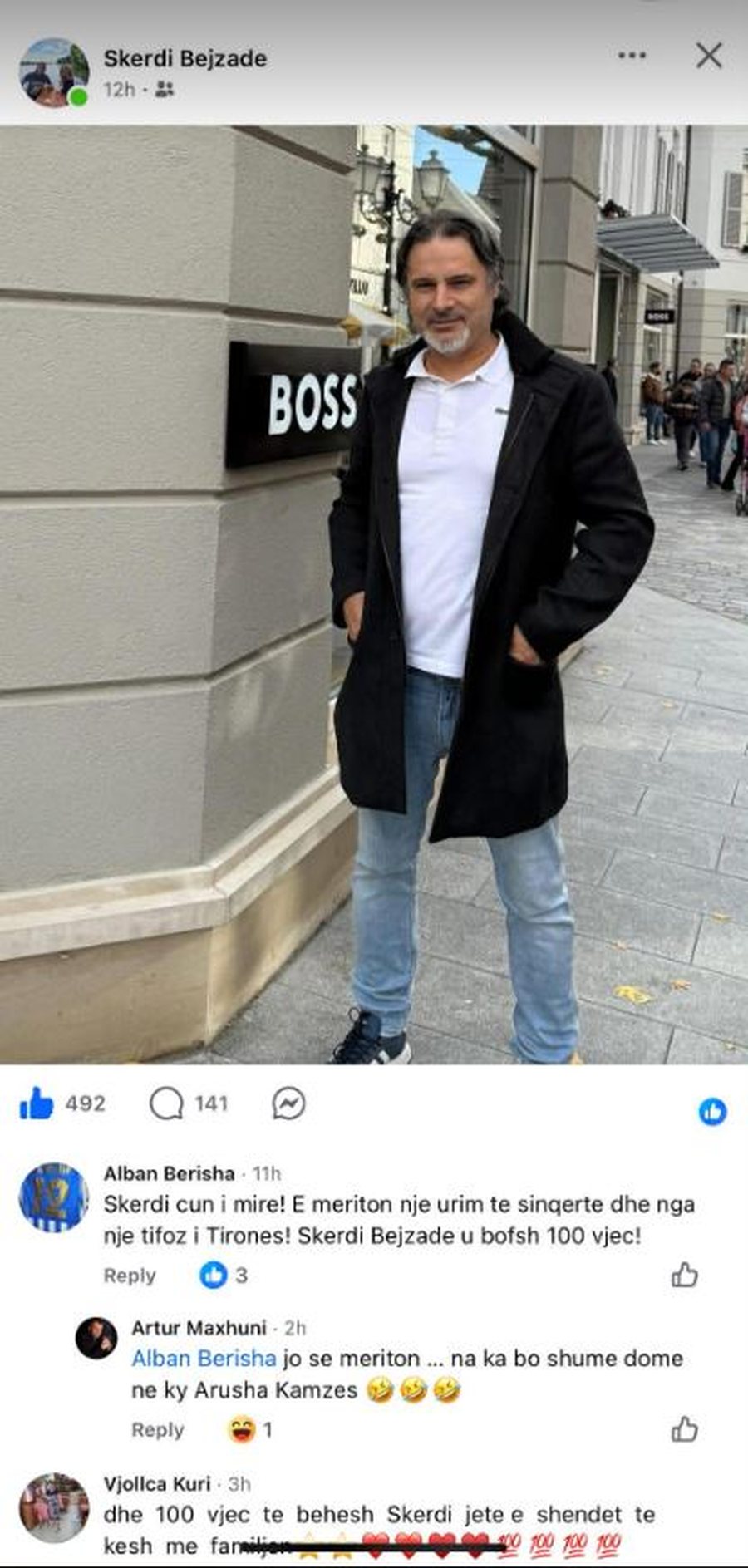 FOTO/ Ditëlindja e Arushës në javën e derbit, ish sulmuesi i