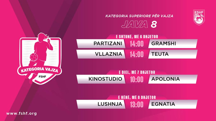 Kampionati i vajzave/ Java e 8-të sjell sfida interesante. Partizani pret