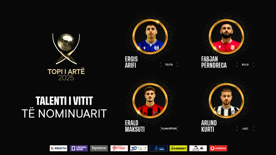 Mbrëmja Gala “Topi i Artë 2025/ Trofeu “Talenti i Vitit