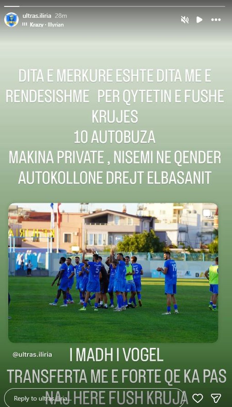 Do t&euml; luajn&euml; duelin e prapambetur me Sk&euml;nderbeun, tifoz&euml;t e