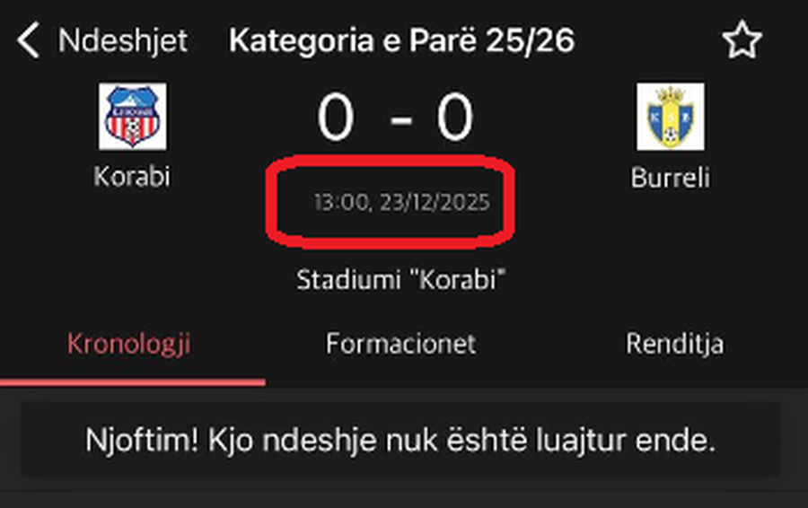 E PAPRITUR/ Ndeshja e kampionatit shqiptar s&rsquo;gjen &ldquo;karar&rdquo;,