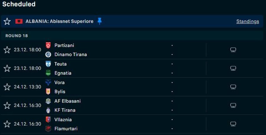 Nga derbi i kryeqytetit te dueli n&euml; Elbasan e Shkod&euml;r, java e