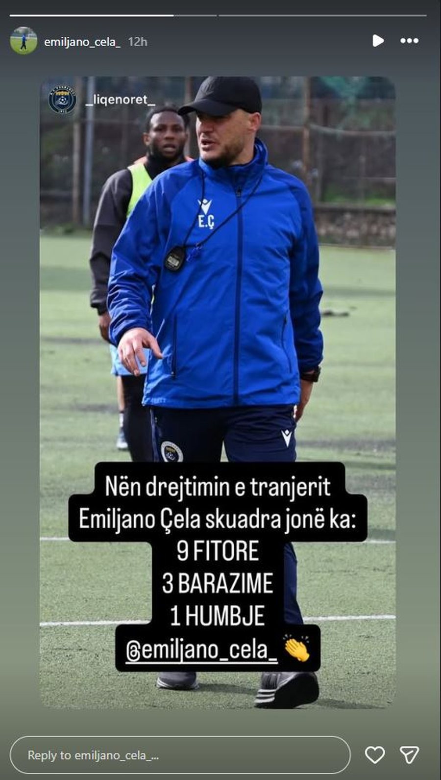 B&euml;ri Pogradecin t&euml; &ldquo;fluturoj&euml;&rdquo;, Emiliano &Ccedil;ela