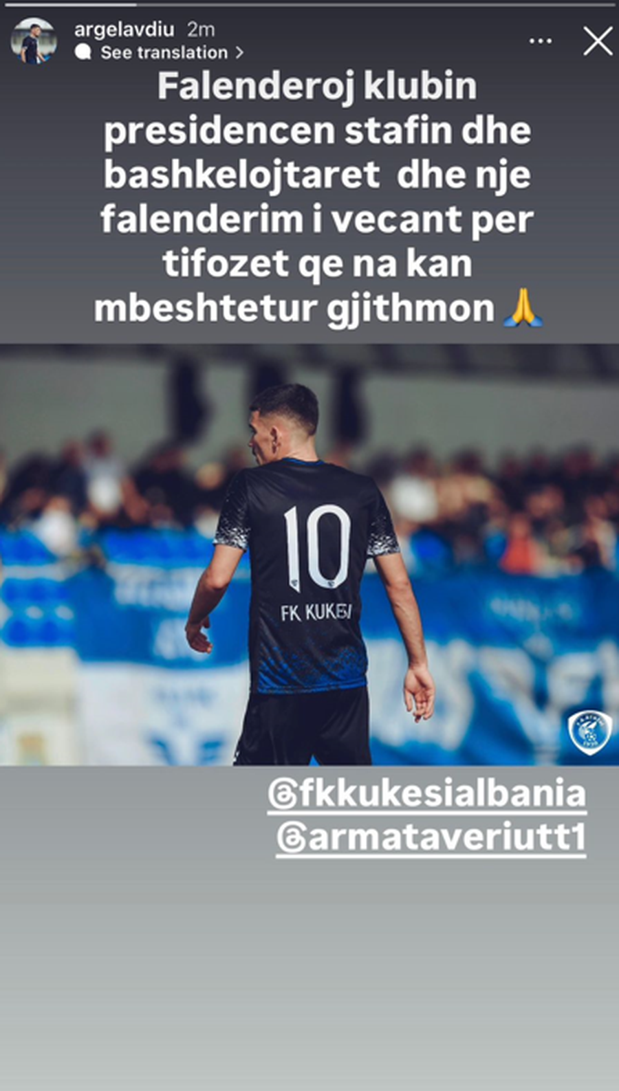 ZYRTARE/ Vet&euml;m 9 ndeshje n&euml; k&euml;t&euml; sezon, mesfushori njofton