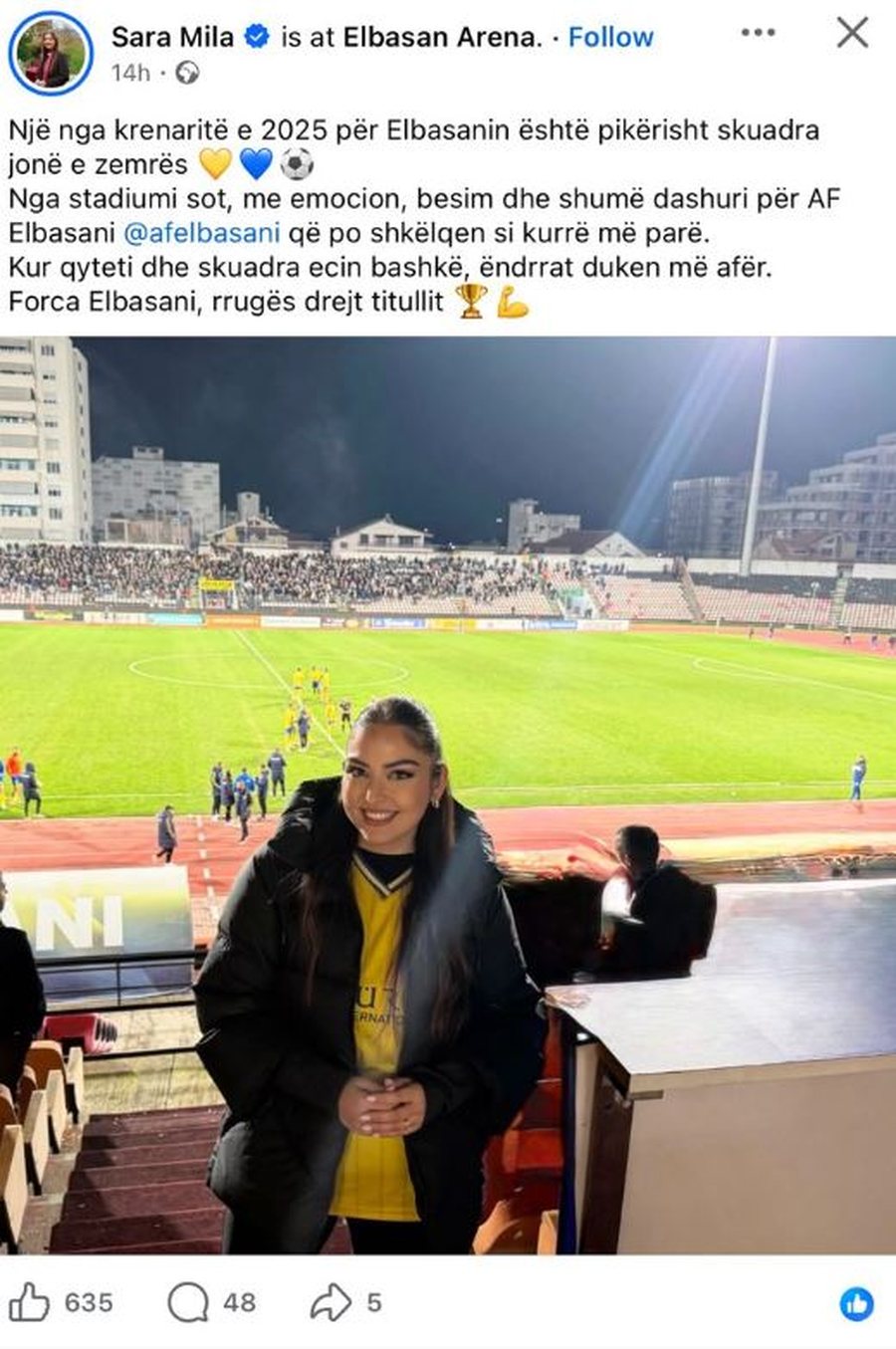 &ldquo;Nj&euml; nga krenarit&euml; e 2025 p&euml;r Elbasanin &euml;sht&euml;