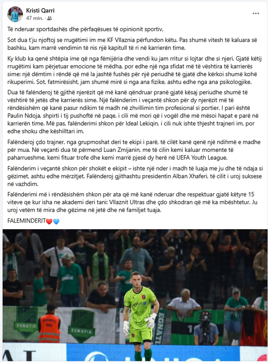 ZYRTARE/ Largim &ldquo;BOMB&Euml;&rdquo; nga Vllaznia, shkodrani i jep