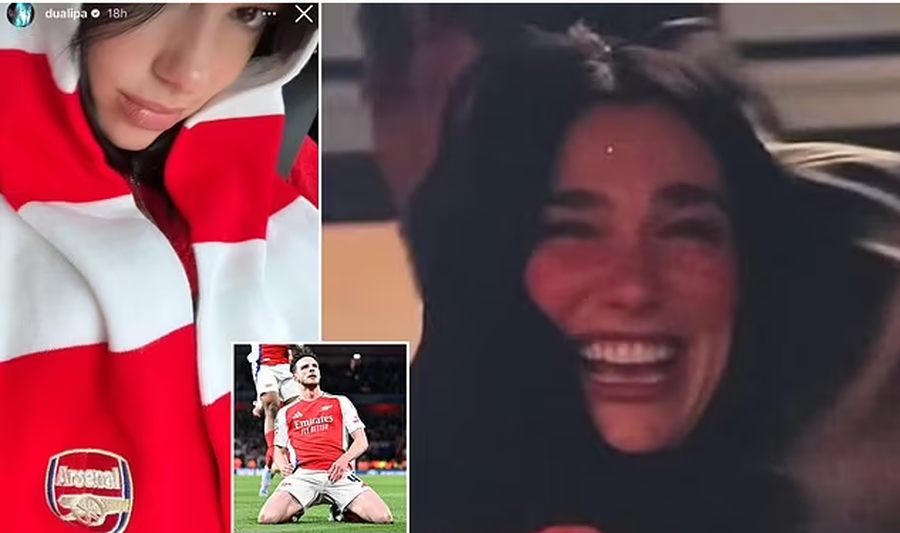 Fanse &ldquo;besnike&rdquo; e Arsenal, Dua Lipa shijon nga af&euml;r sfid&euml;n