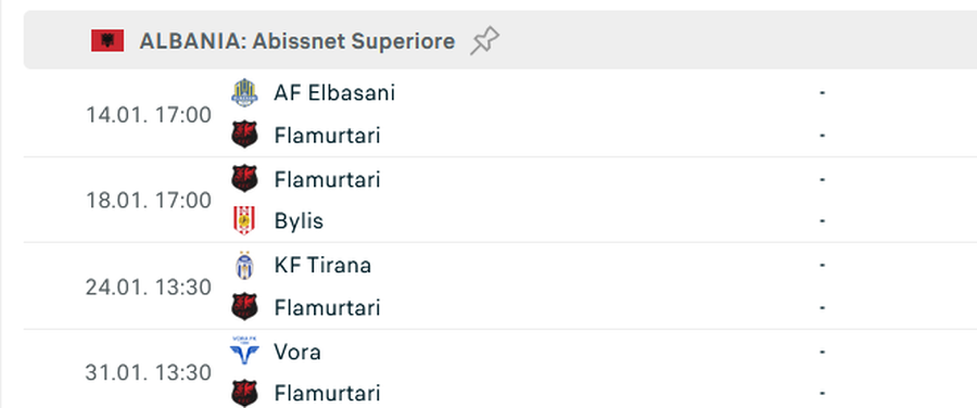 Nga Bylis, te Tirana e Vora, Flamurtari luan "finalet" p&euml;r