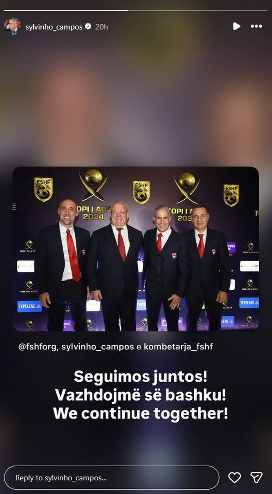 Rinovoi kontrat&euml;n me Komb&euml;taren shqiptare, REAGON p&euml;r her&euml;