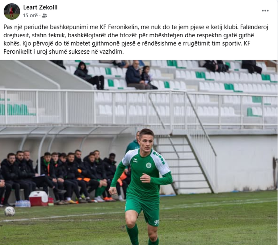 ZYRTARE/ Kampion me Partizanin, mesfushori njofton LARGIMIN nga ekipi