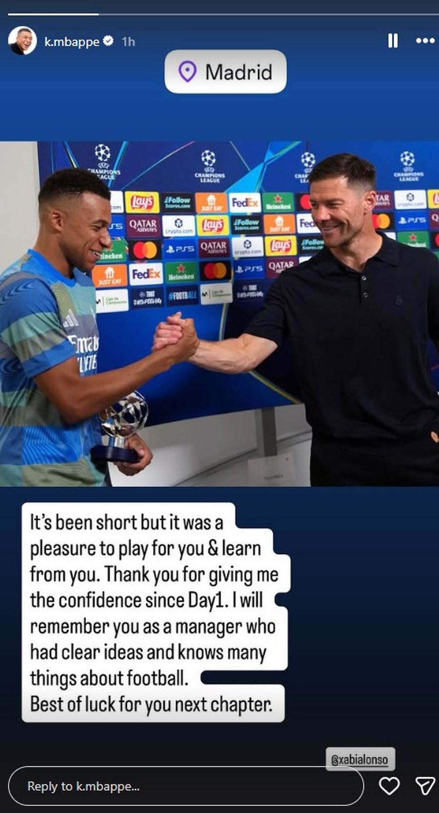 Shkarkimi i Xabi Alonso-s, REAGON p&euml;r her&euml; t&euml; par&euml; Kylian