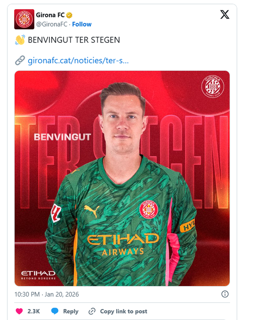 ZYRTARE/  Ter Stegen i Barcelon&euml;s huazohet tek Girona, portieri n&euml;