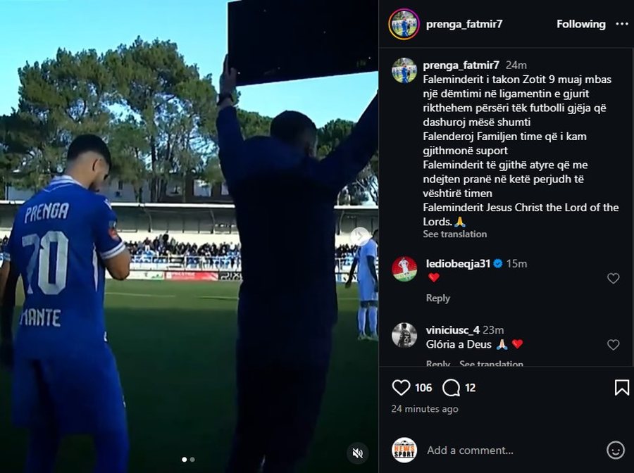 Ish-sulmuesi i Komb&euml;tares rikthehet n&euml; fush&euml; pas 9 muajsh prej