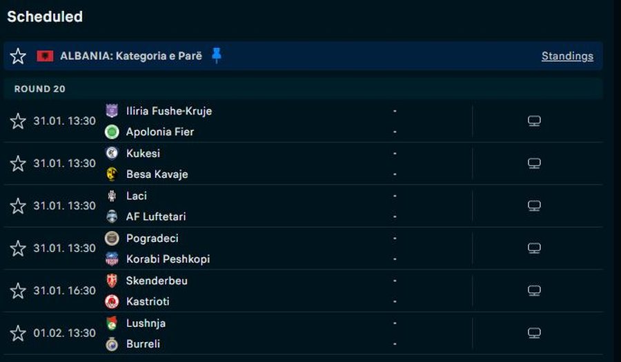 Kategoria e Par&euml; i b&euml;n &ldquo;karshill&euml;k&rdquo; Superiores,