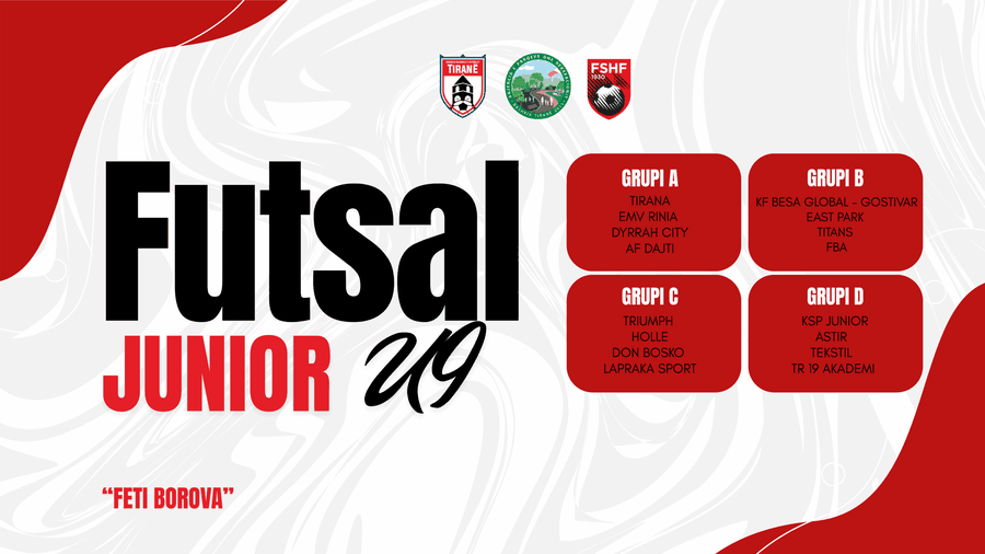Futsal Junior/ Radha e ekipeve U-9 p&euml;r t&euml; zbritur n&euml; parket, merr