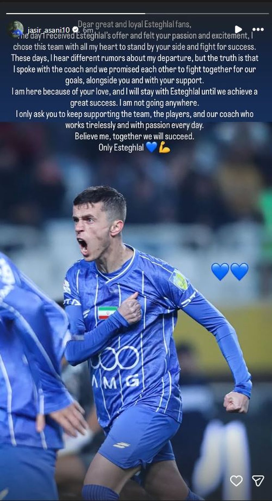 Largim i papritur nga Esteghlal?! Jasir Asani ZYRTARIZON t&euml; ardhmen e tij