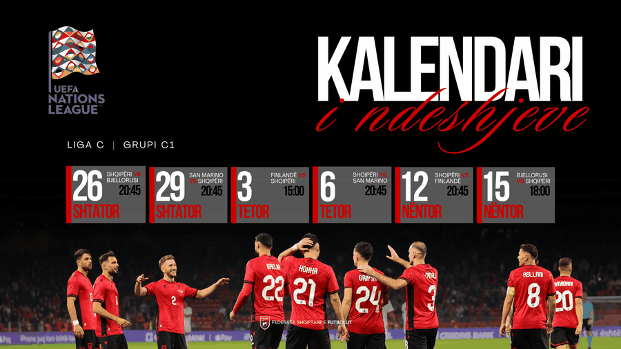 Ndeshjet e Nations League me RISI/ Komb&euml;tarja shqiptare e nis n&euml;