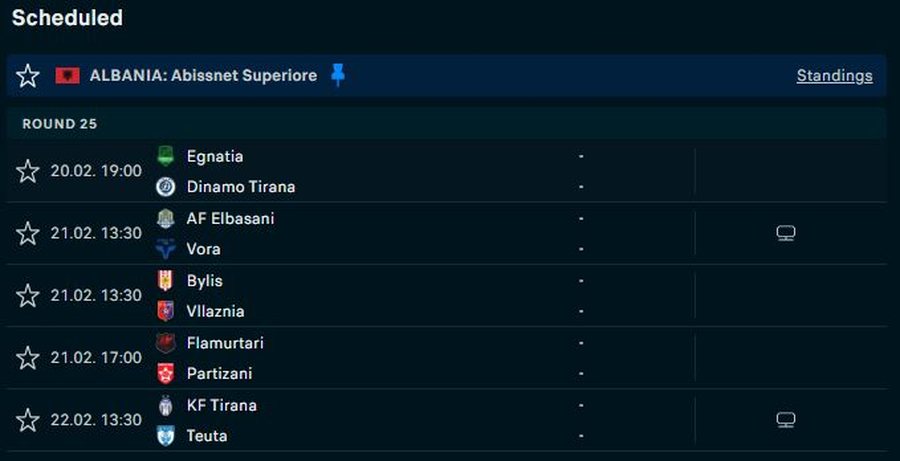 Java e 25-t&euml; luhet e ndar&euml; n&euml; 3 dit&euml;, spikat dueli Egnatia