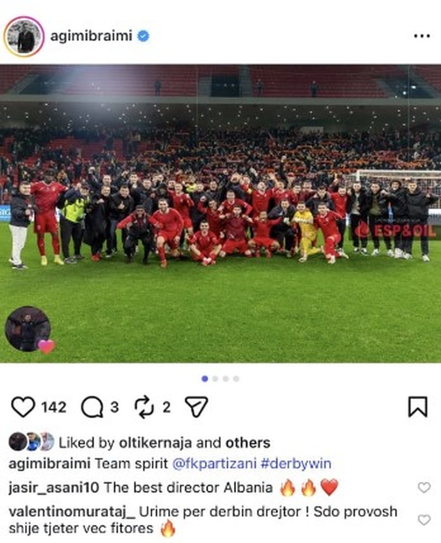 Ylli i Komb&euml;tares i thur elozhe drejtorit t&euml; Partizanit; reagon edhe