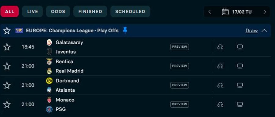 PLAY-OFF/ Rikthehet spektakli i Champions League, gjith&euml; sy e vesh&euml;