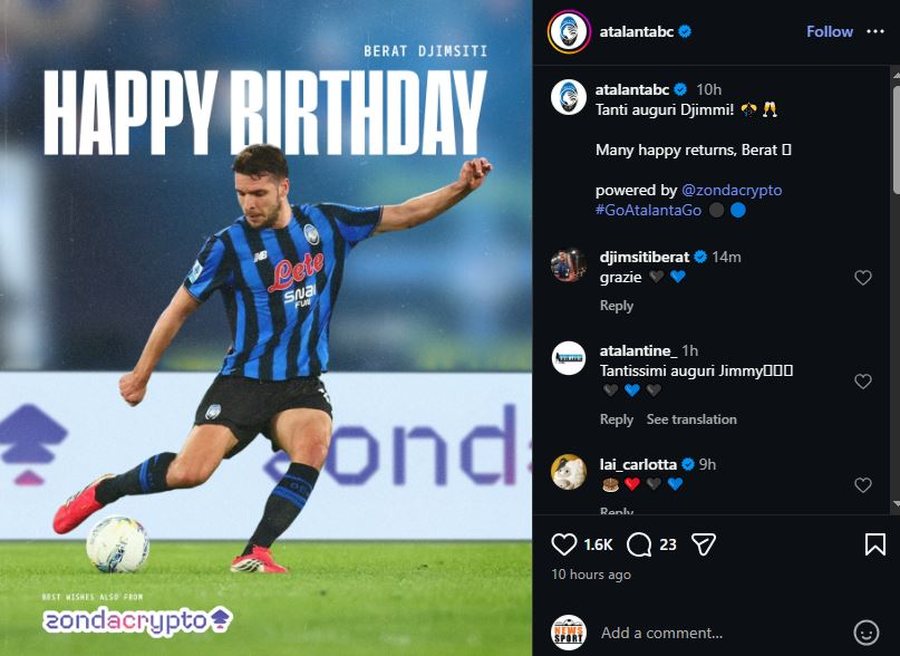 FOTO/ Ia &ldquo;faturuan&rdquo; golin e p&euml;suar ndaj Dortmund, Atalanta