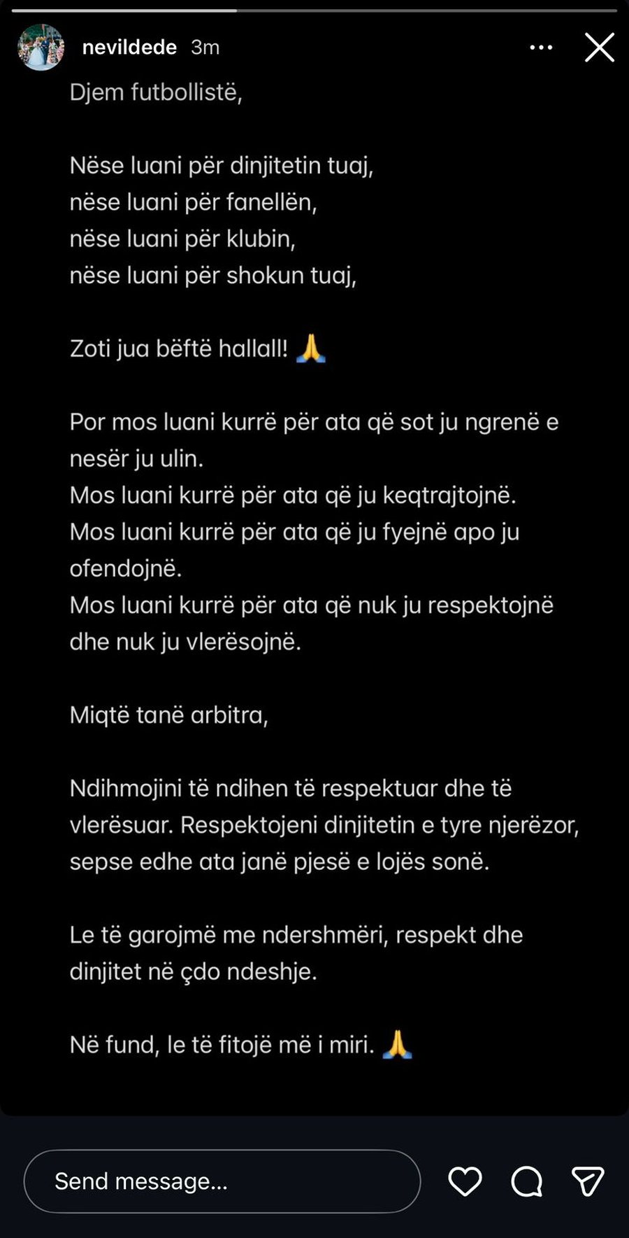 Egnatia me ambicien p&euml;r t&euml; dominuar Superioren, Nevil Dede i habit