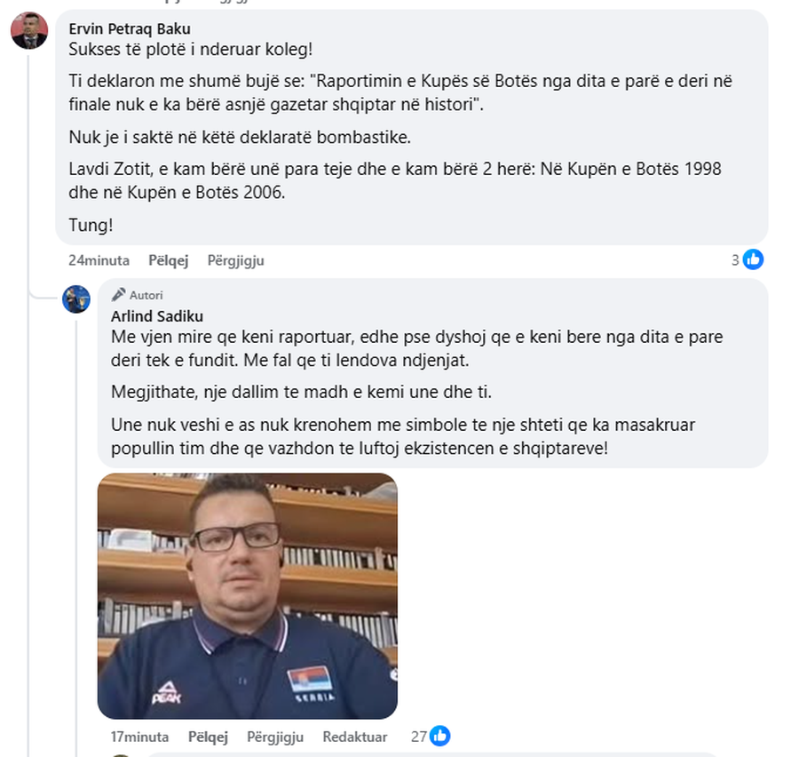 &ldquo;I pari gazetar shqiptar q&euml; raportoj nj&euml; Bot&euml;ror&rdquo;,