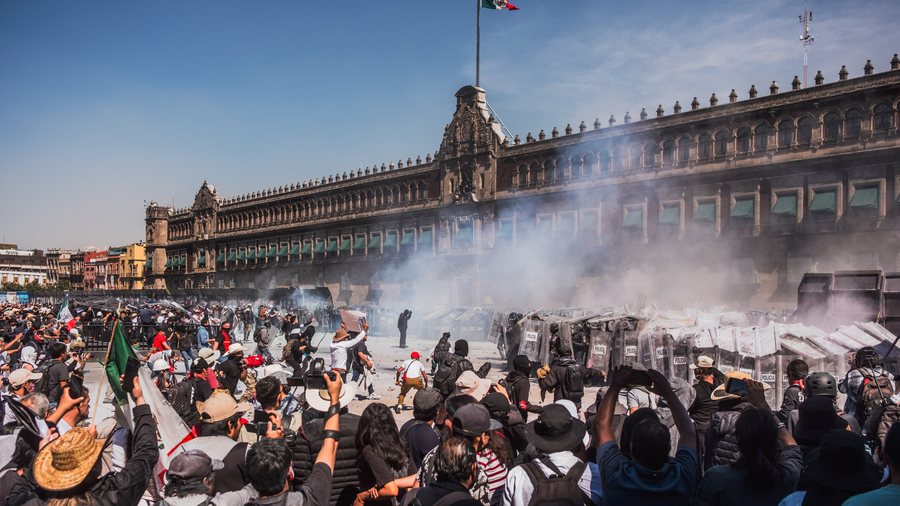 Protestat trazojn&euml; Mexico City, rrezik p&euml;r kaos edhe n&euml; prag