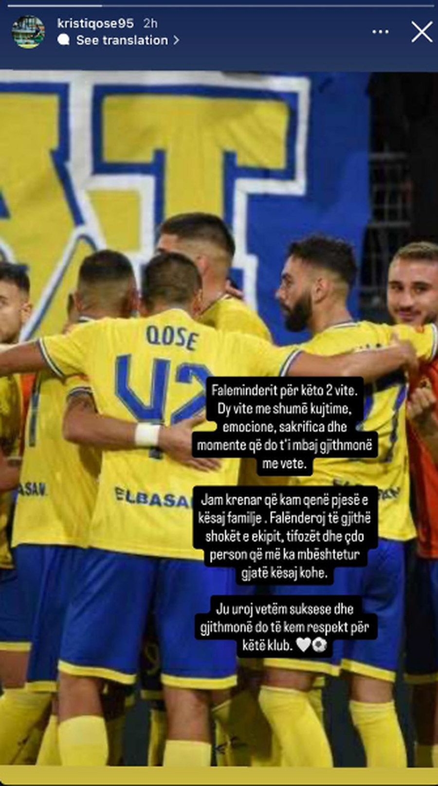 Lamtumir&euml; "rrufe" nga Elbasani, ish-mesfushori i Komb&euml;tares