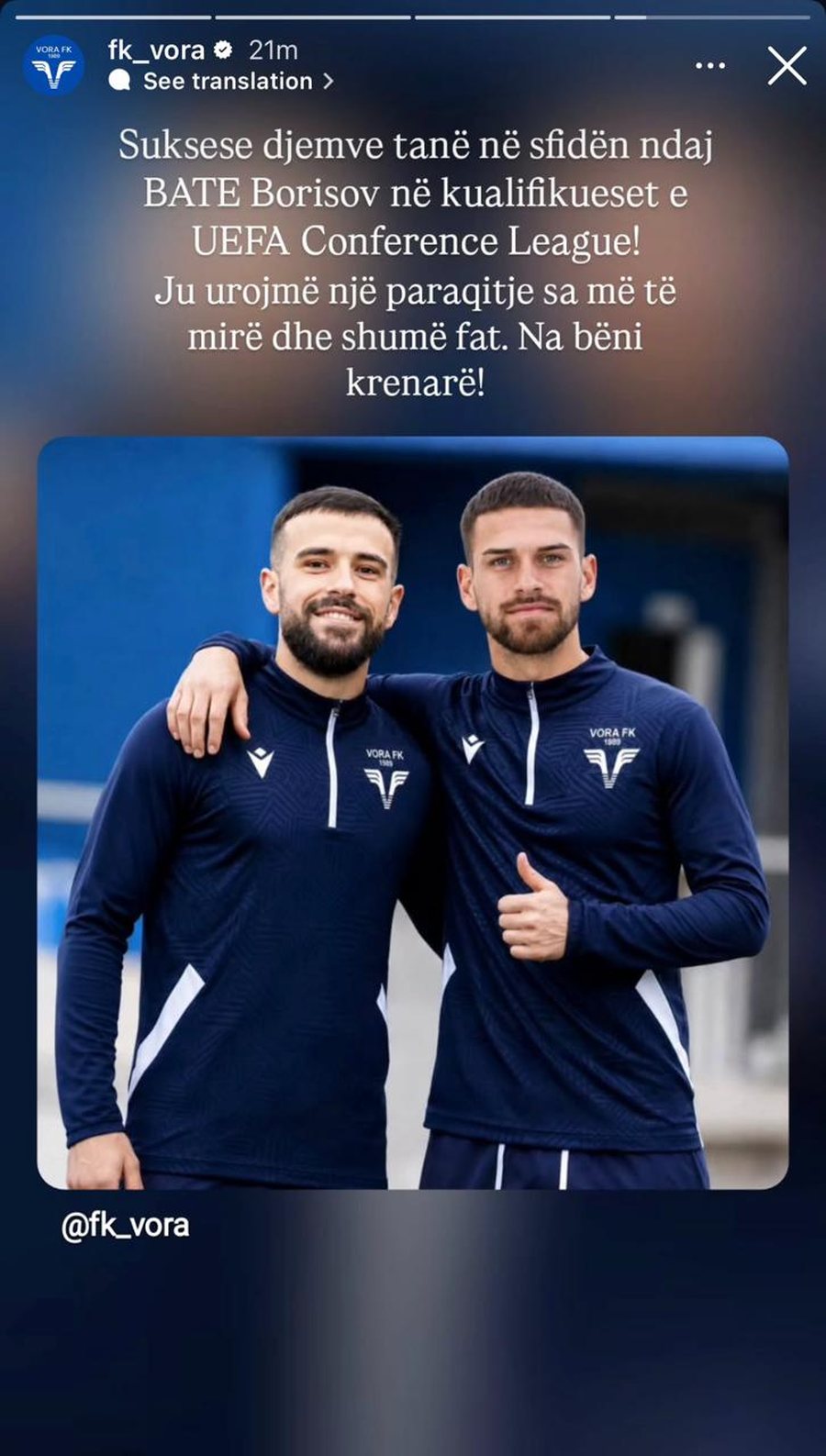 P&euml;rballja me BATE Borisov, Elbasani merr "mesazhin" nga