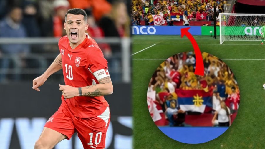 Flamuri serb p&euml;rpara syve, por Granit Xhak&euml;s &ldquo;s&rsquo;i dridhet
