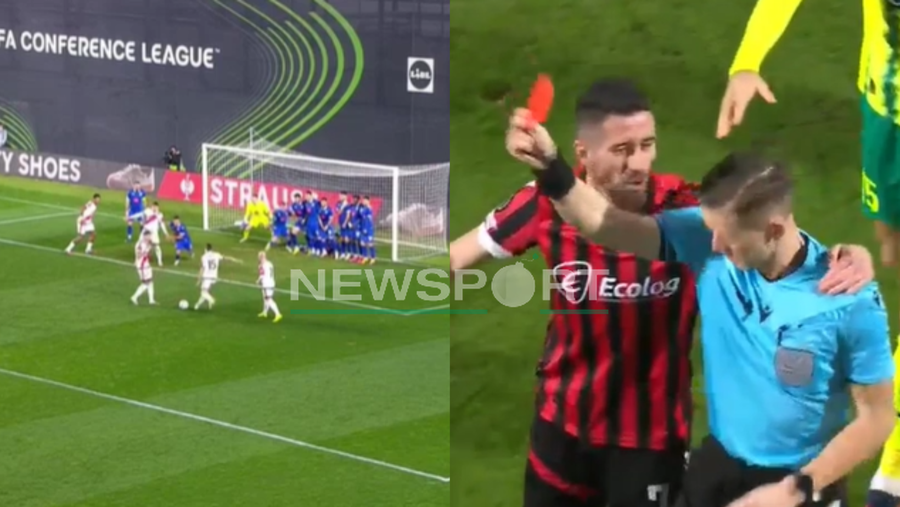 VIDEO/ 4 gola dhe karton i kuq! Ivan Balliu i jep leksione Drit&euml;s,