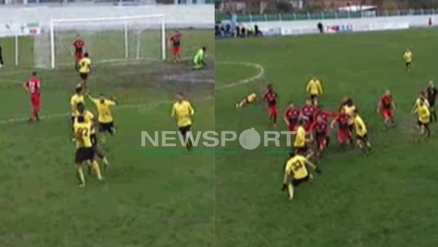 KATEGORIA E PARË/ Spektakël, përmbysje dhe sherr mes dy ekipeve!