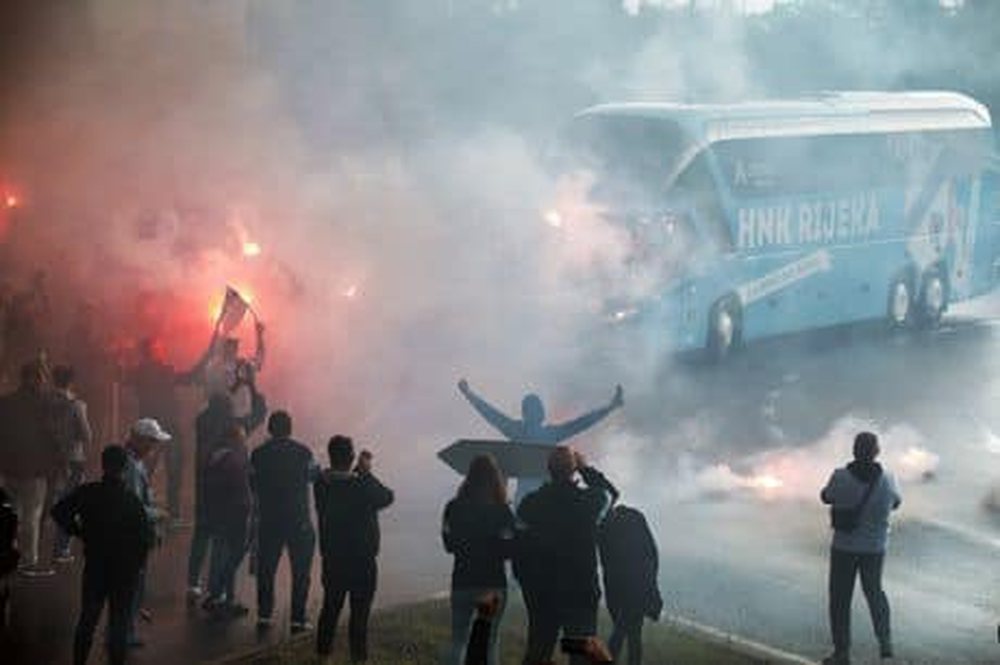 I bënë pritë në Beograd, tifozët e Rijekës