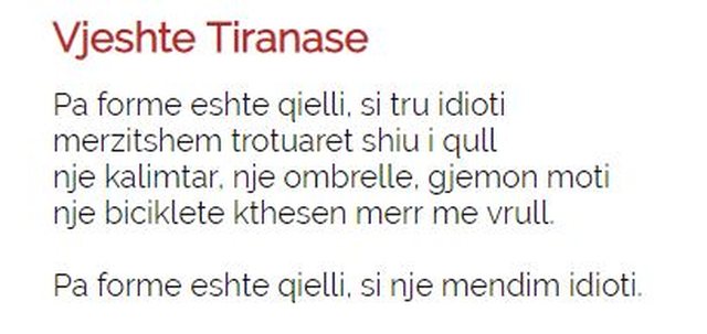 Me rastin e ditëlindjes së 83-të: 10 poezi të pavdekshme nga