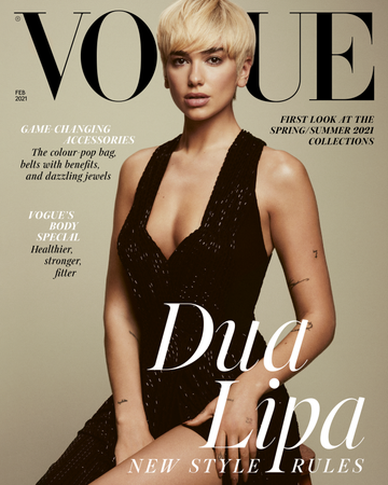 Dua Lipa siç nuk e njohim: Krejt ndryshe në kopertinën e Vogue