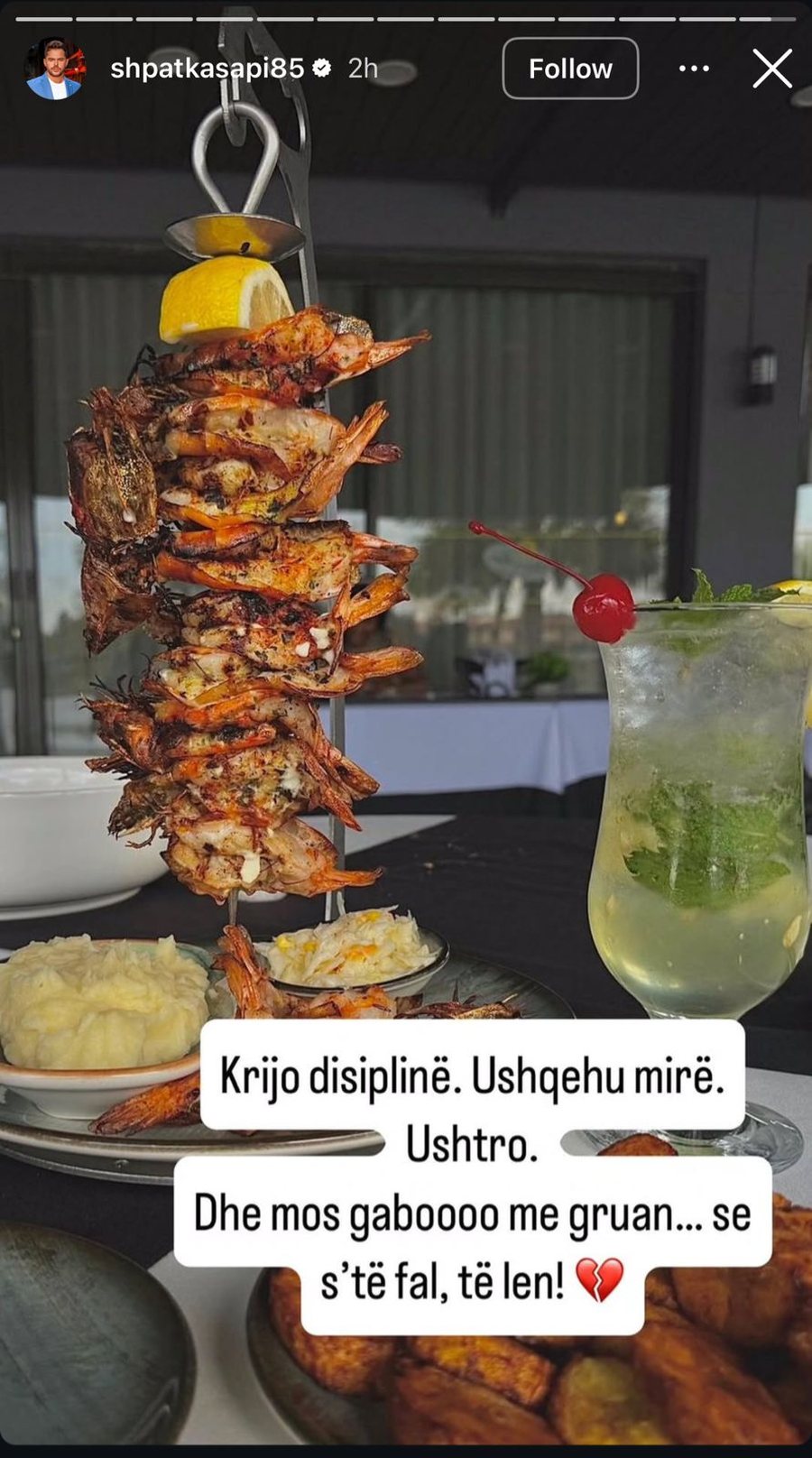 Postimi i fundit i Shpat Kasapit duket si pranim i fajit pas ndarjes me Selvijen