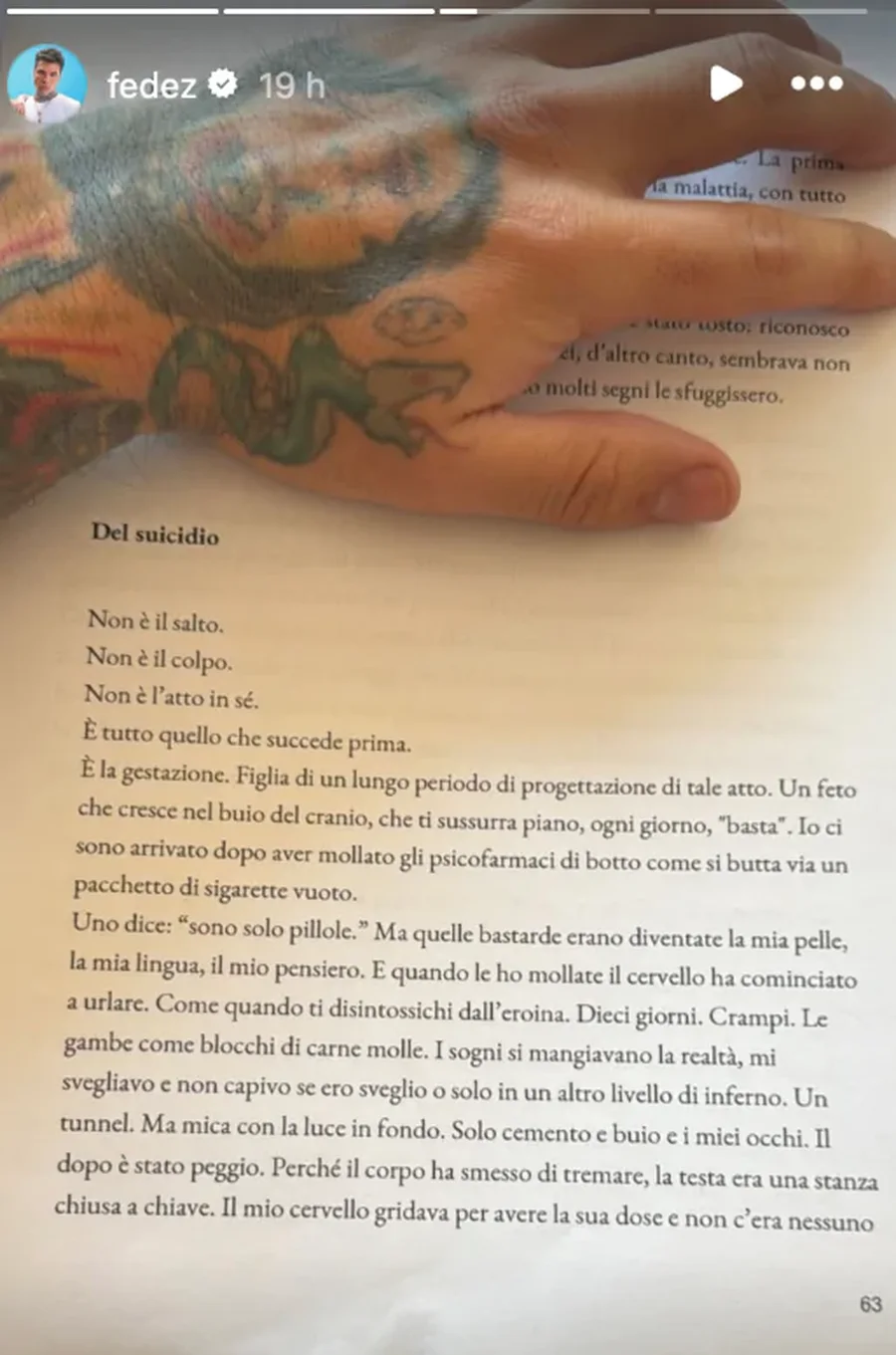 Fedez trondit me rrëfimin e tentativës për vetëvrasje
