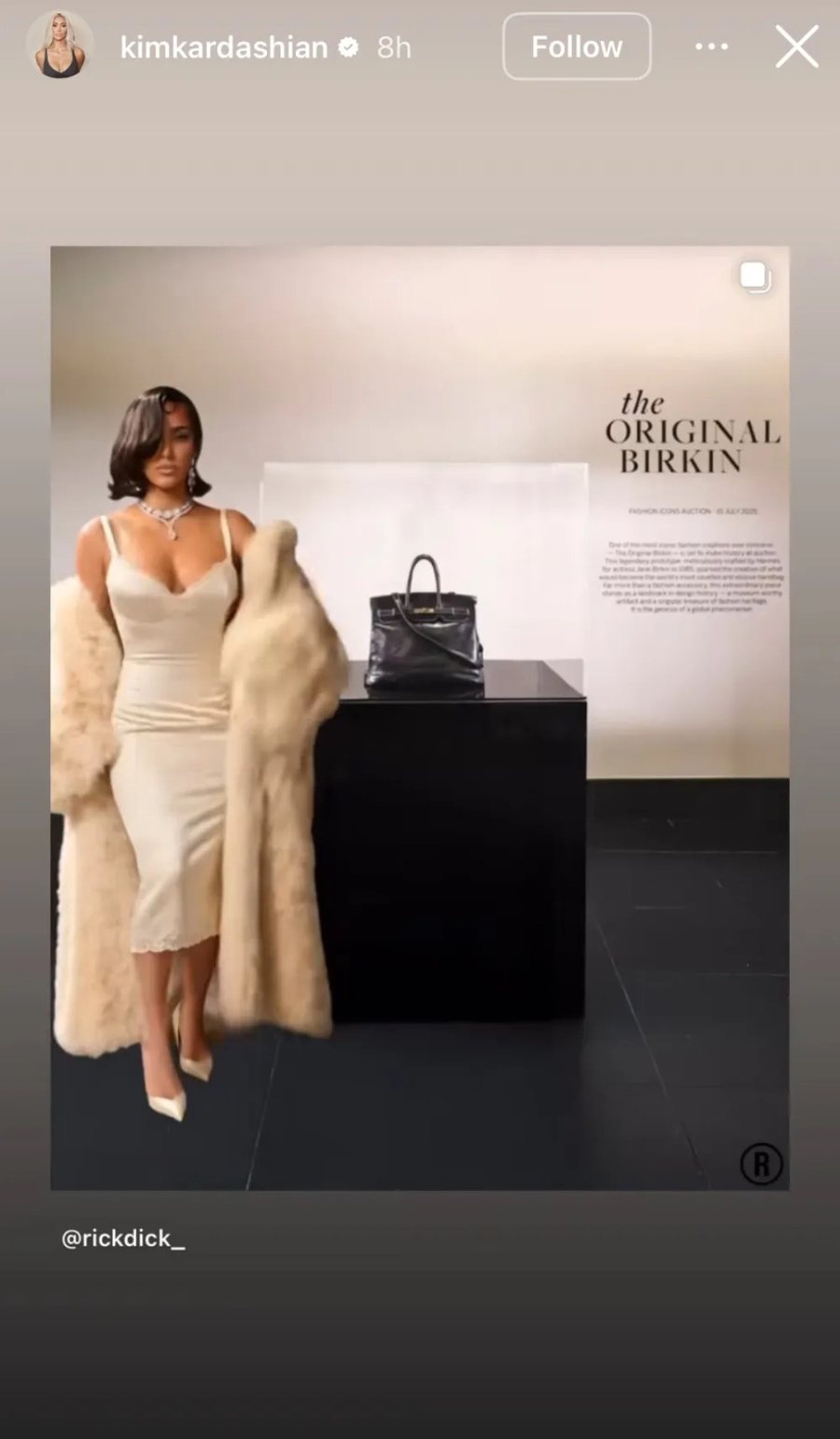 Fansat mendojnë se Kim Kardashian bleu çantën origjinale Birkin