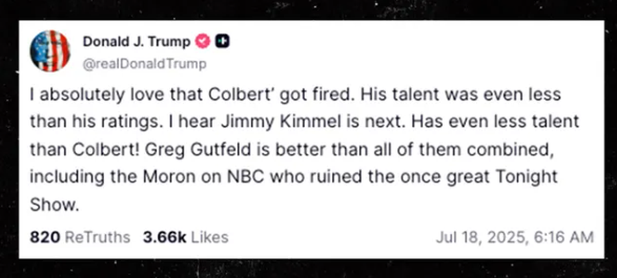 Trump anulon "The Late Show" - Televizioni amerikan në shok
