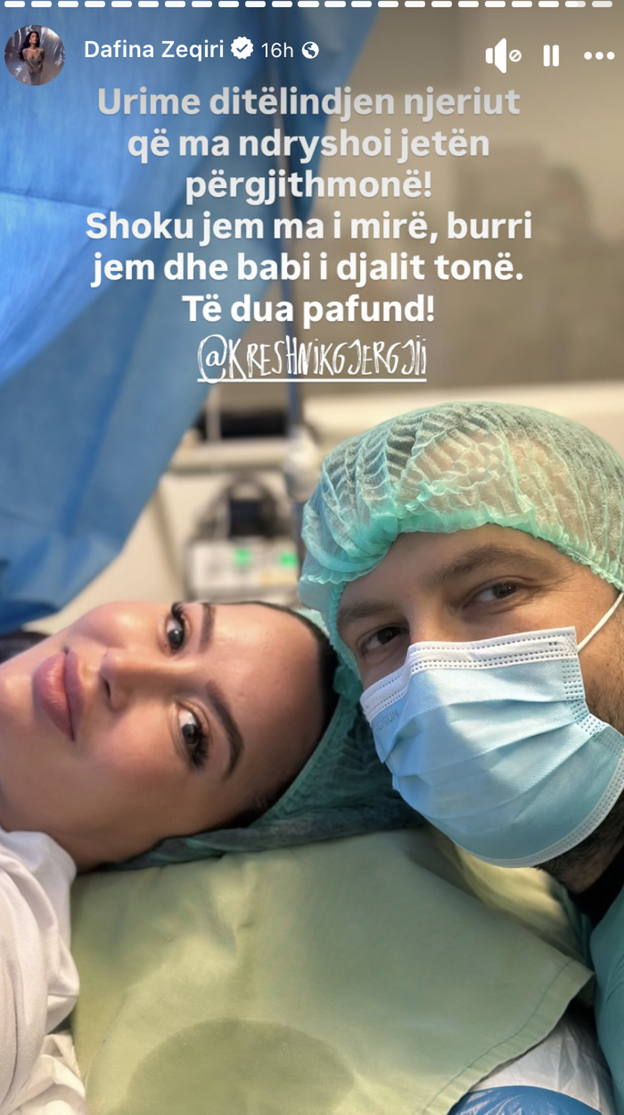 Dafina uroi Kreshnikun me një video dhe mesazh shumë të