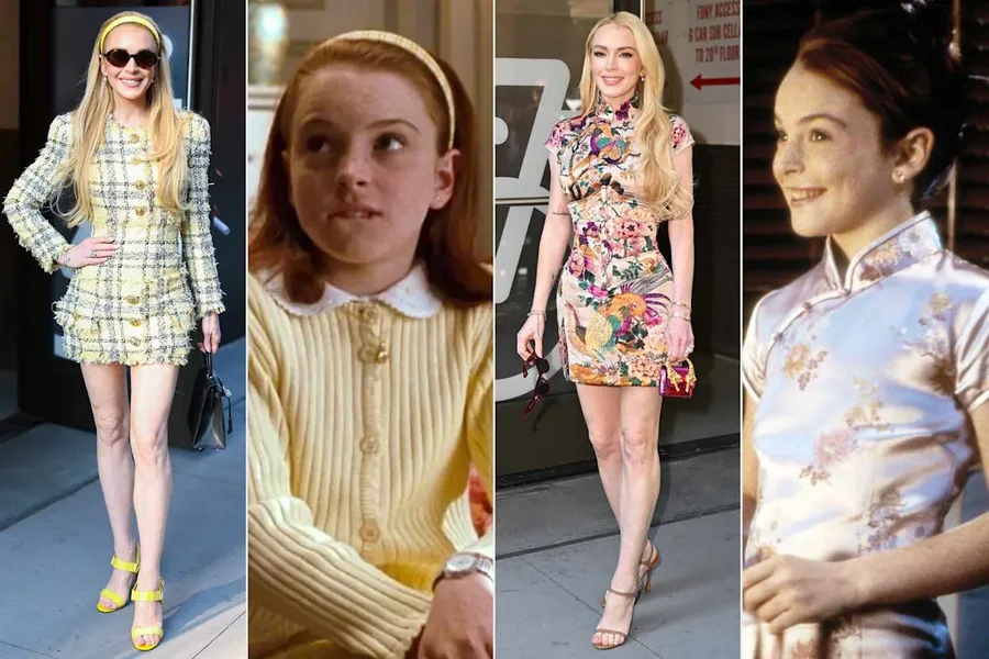 Lindsay Lohan rikthen look-un ikonik të “Freaky Friday” dhe