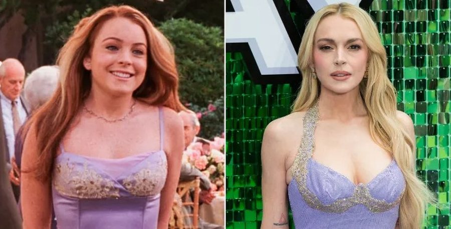 Lindsay Lohan rikthen look-un ikonik të “Freaky Friday” dhe