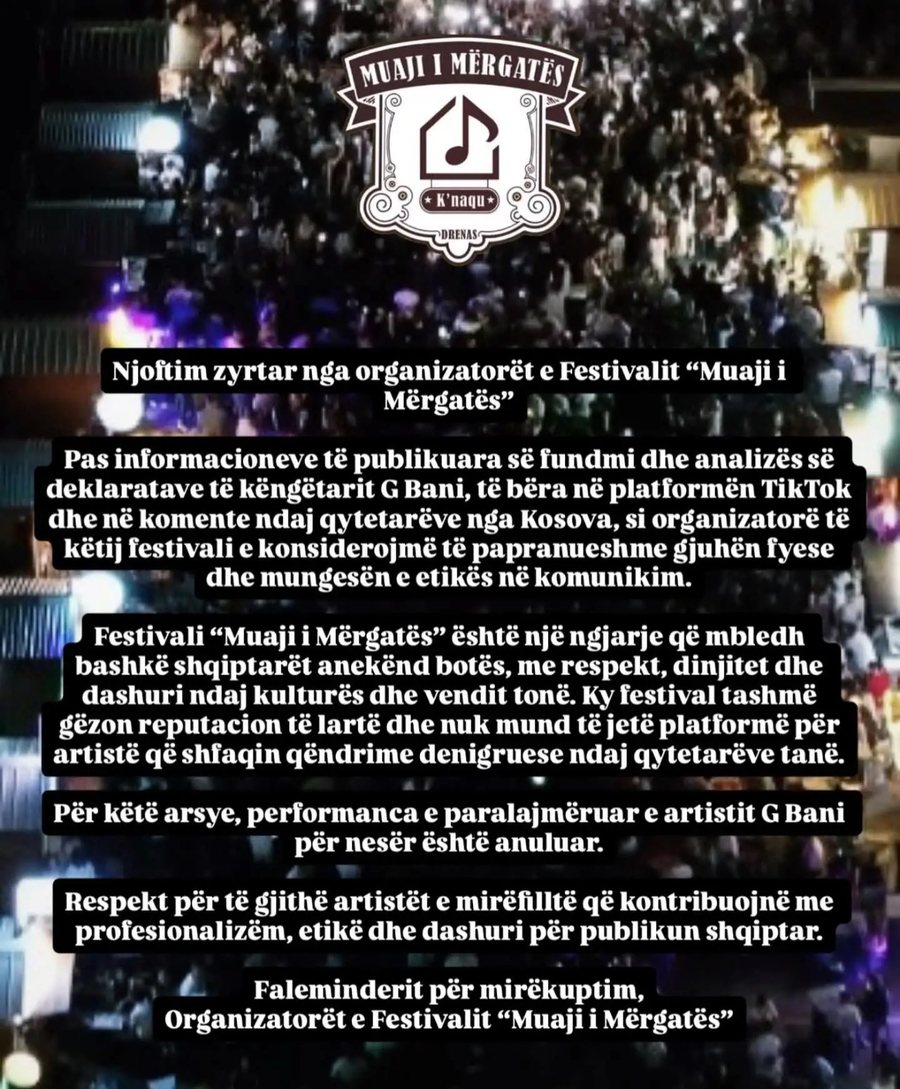 Deklarata në TikTok për shqiptarët e Kosovës: G Bani