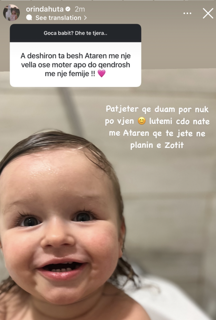 Orinda flet për zgjerimin e familjes: “Duam, por nuk po vjen”